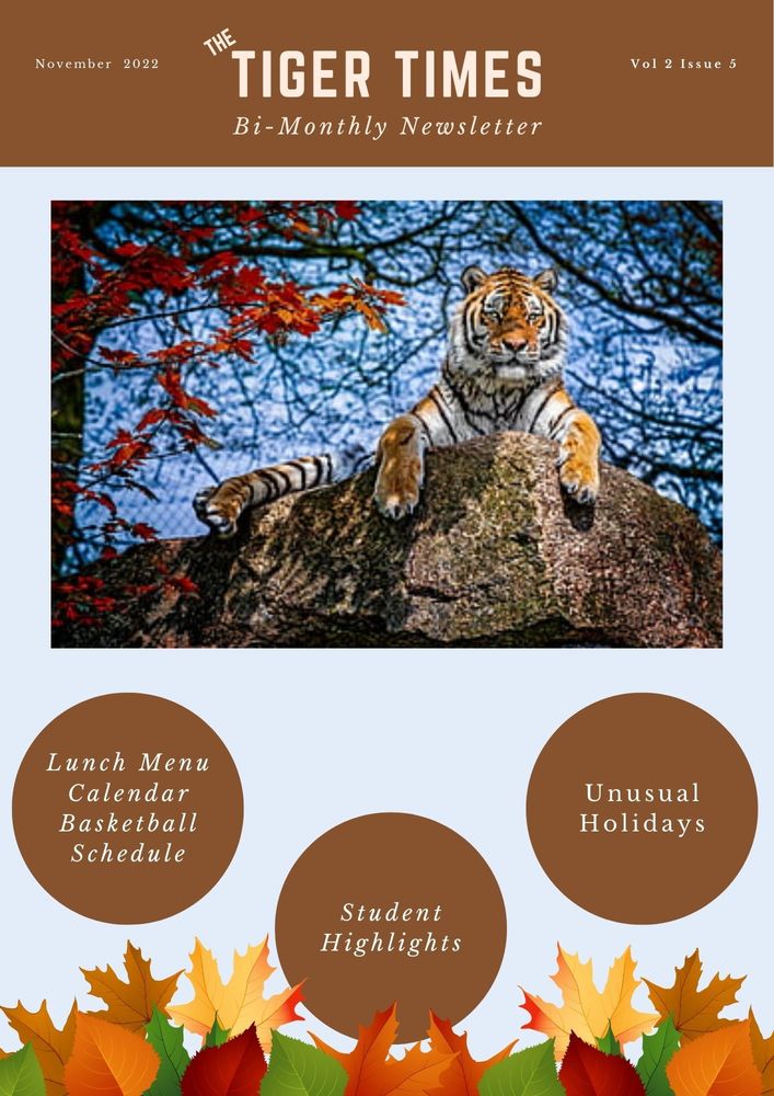 November 1 Newsletter